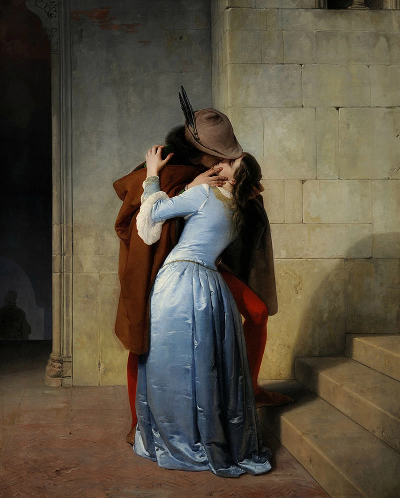 Il bacio - 1859, Pinacoteca Brera, Milano